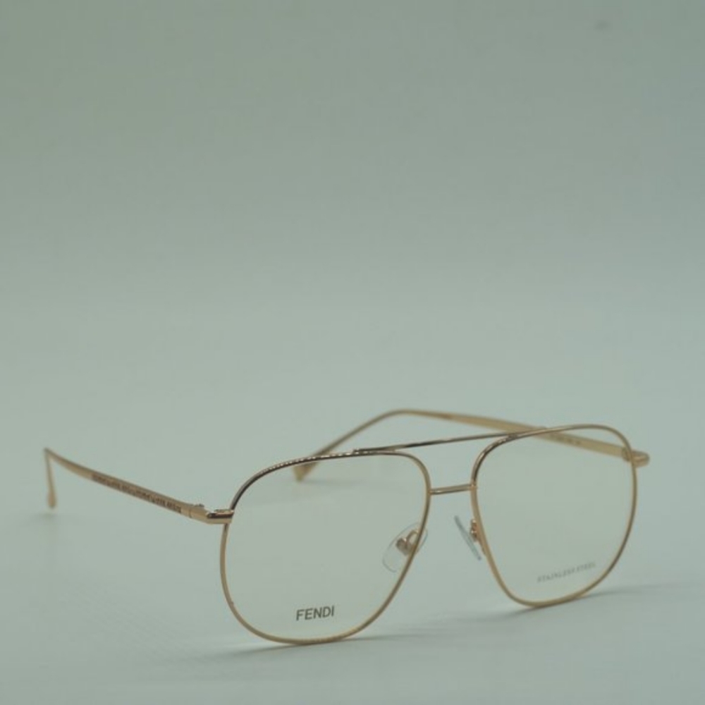 💯 NEW FENDI FF0391 DDB GOLD COPPER EYEGLASSES